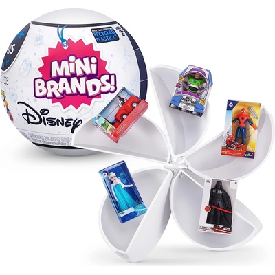 ZURU Игрален комплект Zuru Mini Brands - Топче с 5 фигури изненада Disney, асортимент (77114GQ2)