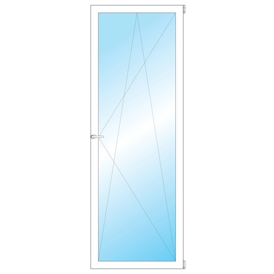 OKNA HNED Plastové okno 77x204 cm bílé otevíravé a sklopné pravé