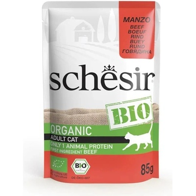 Schesir Bio Hovězí maso v paštice 85 g