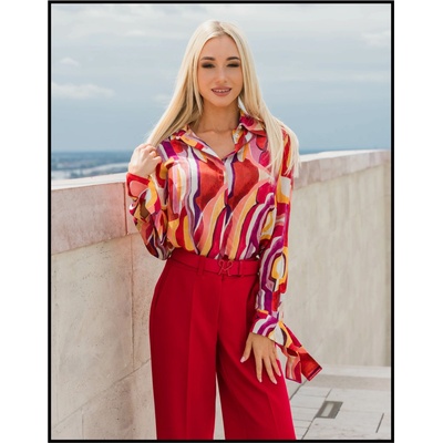 Magenta dámska košeľa 181-T