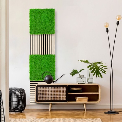 Jangal Modular Wall Design Flora Bright Green Design Grass 11115 520 x 520 mm 0,2704m²