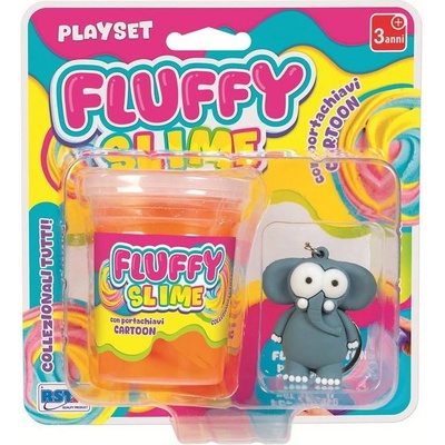 RS Toys Ключодържател RS Toys - Fluffy Slime, Слонче (12306D)