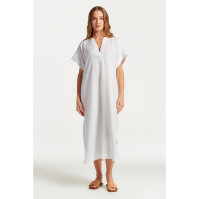 Gant Relaxed Ss Linen Caftan biela