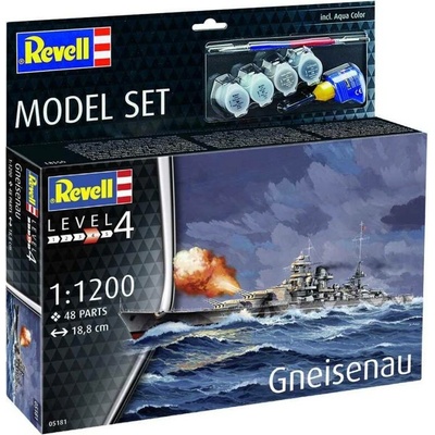 Revell Battleship Gneisenau Model Set 1:1200