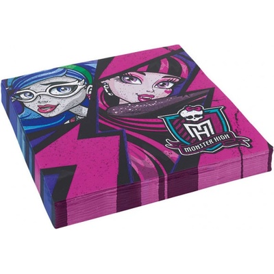 Amscan papírové ubrousky Monster High 20ks 33x33cm – Zboží Dáma