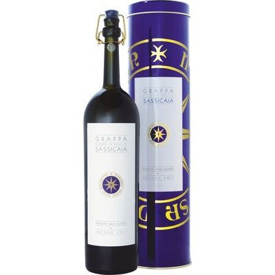 Grappa di Sassicaia 40% 0,5 l (čistá fľaša)