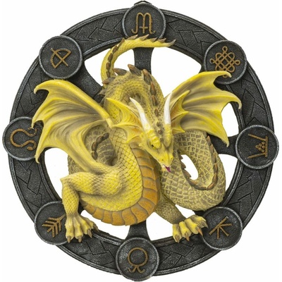 Anne Stokes Plaque Mabon Dragon 32 cm