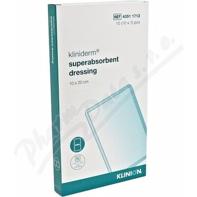 Kliniderm Superabsorpčný obväz 10 × 20 cm 10 ks