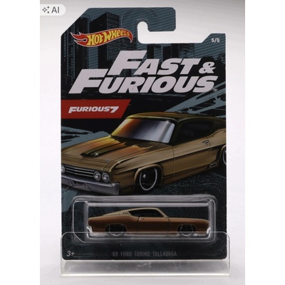 Mattel Hot Wheels Fast and Furious 69 Ford Torino Talladega