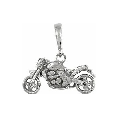 Infinitysilver Stříbrný přívěsek motorka 441450