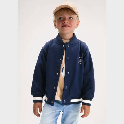 MAYORAL Суичър бомбър с копчета в цвят морскосиньо за мини момче Mayoral