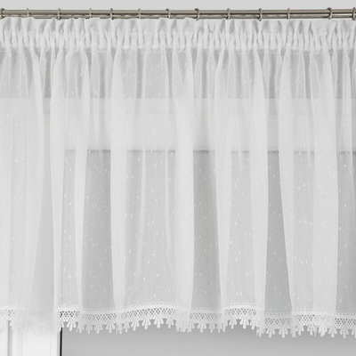 EUROFIRANY ZÁCLONA NA PÁSCE DAGMA2 400X65 CM 400X35 CM BÍLÁ
