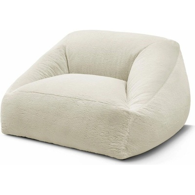 Bobochic Paris Lilibet sedací vak béžová/bílá 125 cm x 77 cm x 125 cm