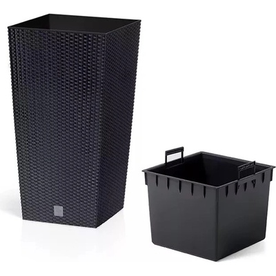 Nabbi DRTS170 Plastový kvetináč 17 x 17 x 32.4 cm antracit