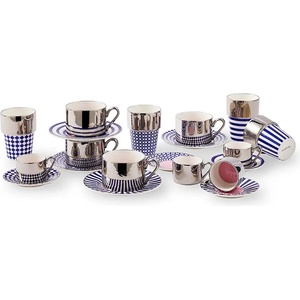 POLSPOTTEN Комплект чаши и чинийки за 4 души Aunty 200 ml (230.400.629)