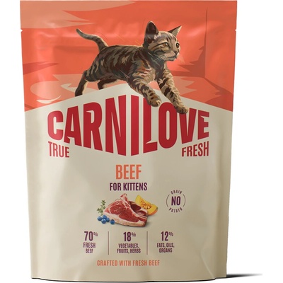 CARNILOVE TRUE FRESH Cat Dry Beef for Kittens 400g