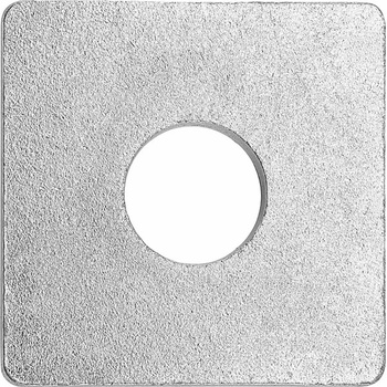 Veľkoplošná podložka hranatá pozinkovaná, pr. 17,5 x pr. 50 mm - predaj na váhu