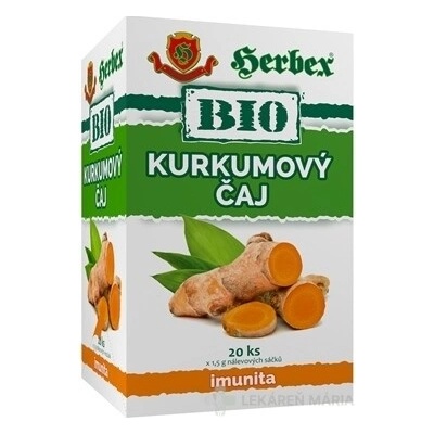 HERBEX Kurkumový čaj BIO 20 vreciek