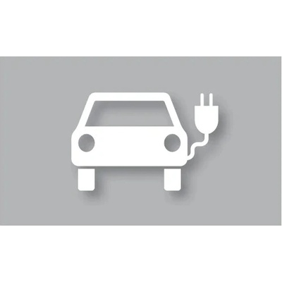 Předformované dopravní značení pro elektromobily ''Elektromobil'' – termoplast, bílá, 700×1000mm