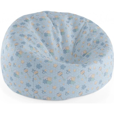 Sablio Sedací vak Cocoon uzzle a dudlíky 75 x 45 x 35 cm