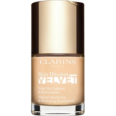 Clarins Skin Illusion Velvet течен фон дьо тен с матов завършек с подхранващ ефект цвят 100.3N 30ml