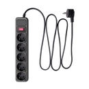 Akyga 5 Plug 3 m Switch (AK-SP06B)