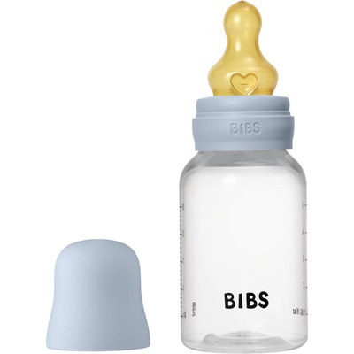 BIBS Бебешка бутилка РР с аксесоари Bibs - Baby Blue, каучук, 150 ml (5016231)
