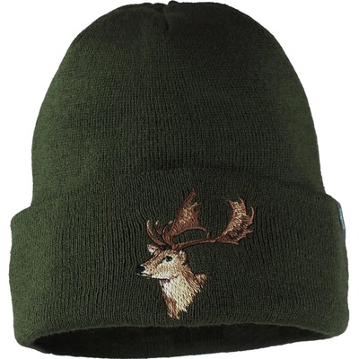 Bontis pletená čepice s výšivkou Daněk Olivová