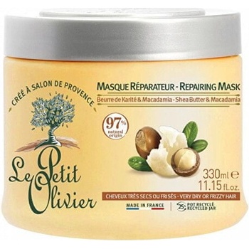 Le Petit Olivier Repairing Mask Bambucké máslo a makadamový olej 330 ml