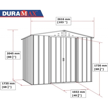 Duramax Titan Top 4,7 m² - dekor dub 05145