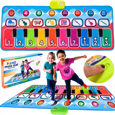 MalPlay Hudobná podložka 130 x 48 cm interaktívna s nahrávaním