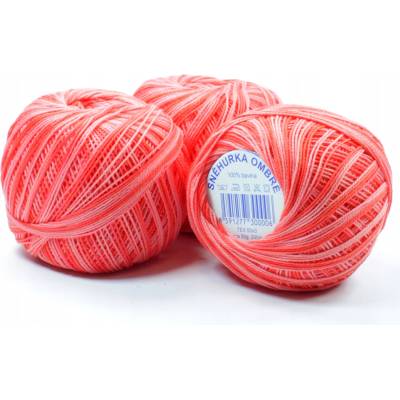 Háčkovacia Priadza Snehurka tieňovaný 30g 23162