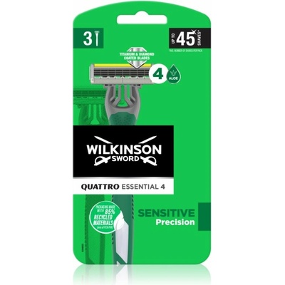 Wilkinson Sword Quattro Essential 4 Sensitive Precision 3 ks