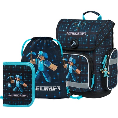 Baagl set 3 Ergo Minecraft Blue Axe v setu