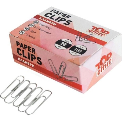 Top Office Кламери, 28 mm, 100 броя (1090100006)