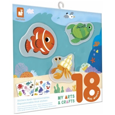 Janod My arts&crafts Mini Znovu použiteľné nálepky more od 18 mesiacov