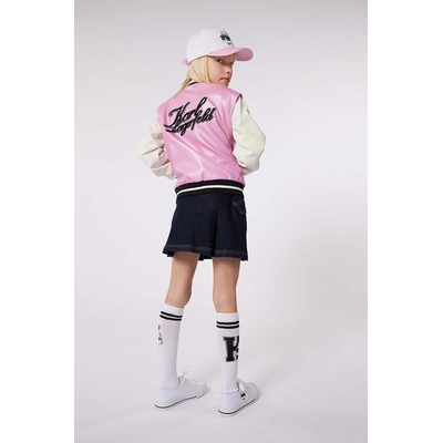 KARL LAGERFELD Детско яке бомбър Karl Lagerfeld в розово (Z30106.56.162)