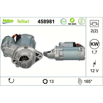 Štartér VALEO 458981