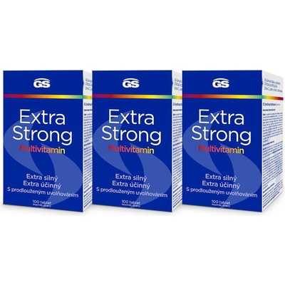 GS Extra Strong Multivitamín 3 × 100 tabliet