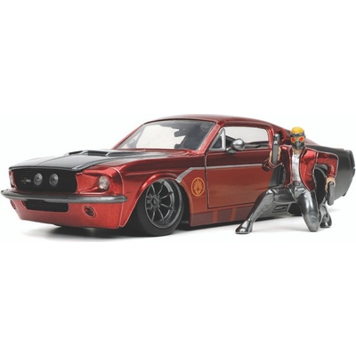Jada Toys | Guardians of the Galaxy Diecast Model 1/24 1967 Ford Mustang Shelby GT 500 s figurkou Star Lord