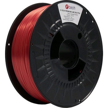 C-Tech 3DF-P-SPLA1.75-3031 3D филамент, PREMIUM LINE, Silk PLA, RAL3031, 1, 75mm, 1000g, Ориенталско червен (Oriental red) (3DF-P-SPLA1.75-3031)