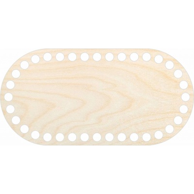 Dřevěný svět online Dno na košík dekor přírodní tvar 3 ovál 20 x 10 cm – Zboží Dáma