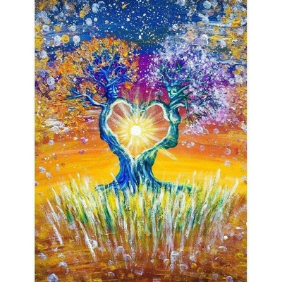 Zamilované stromy- fotoobraz na plátně s dřevěným rámem (30x40cm)