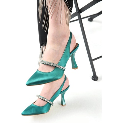Moda Trend Дамски елегантни обувки - Масленозелени #328001 (328001_Смарагд)