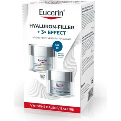 Eucerin HyaluronFiller+3xEffect denní krém SPF30 50 ml + noční krém 50 ml