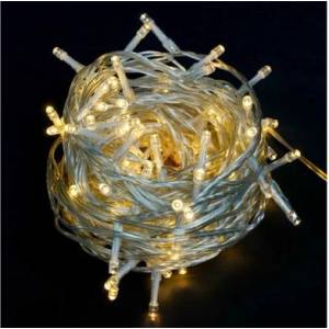  12m LED Гирлянд - Светещо въже 120LED с 8 режима на светене прозрачно 3.6W 220V IP44 (1127)