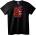 NOONEBRAND Тениска Азбучно Сърце - XS, Black