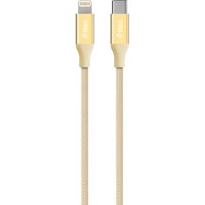 Ttec Кабел ttec - AlumiCable, USB-C/Lightning, 1.5 m, Gold (8694470827667)