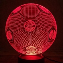 Beling Detská lampa, Lopta s logom FC Bayern Mníchov, 7 farebná QS195