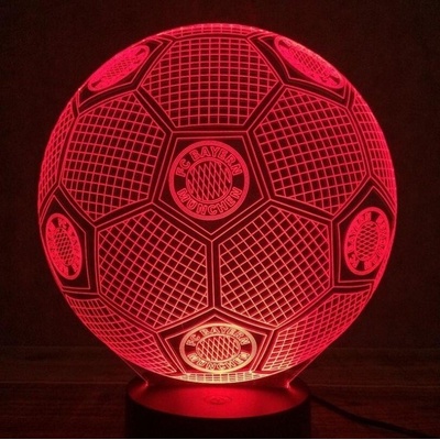 Beling Detská lampa, Lopta s logom FC Bayern Mníchov, 7 farebná QS195